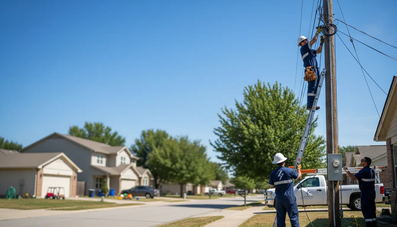 Residential electrician providing installation services in Remus, MI